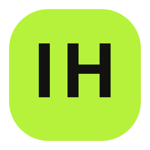 In-House icon, lime